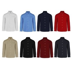 Camisa de Gabardina Manga Larga Caballero - C0607