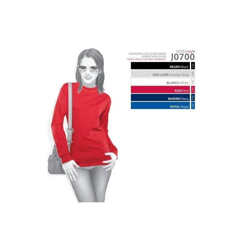 Sudadera Juvenil Unisex - J0700 Sudadera Juvenil Unisex - J0700