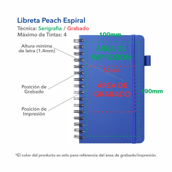 Libreta Peach Espiral - LIB-PES