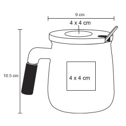 Taza Brule Gris - HO 088P