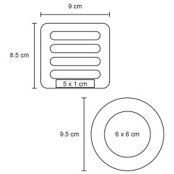 Set Porta Vasos Porso - HO 176