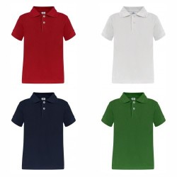 Playera Polo Waffle para Niños