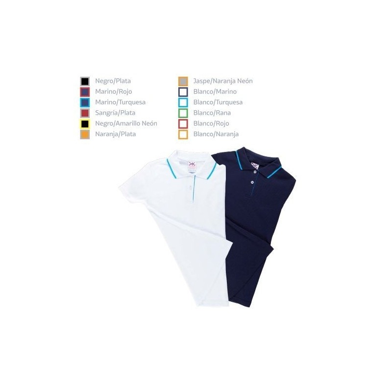 Playera Polo Combinada Dama Playera Polo Combinada Dama