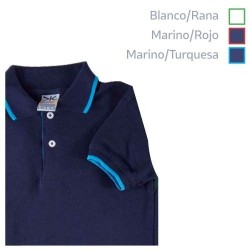 Playera Polo Combinada para Niños - MD710