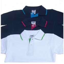 Playera Polo Combinada para Niños