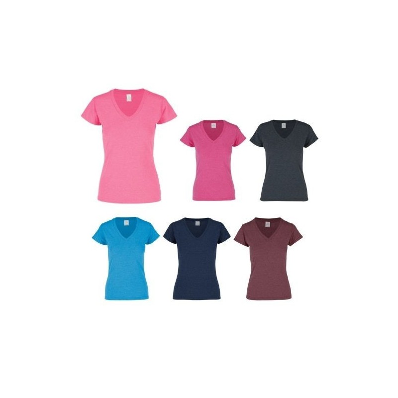 Playera Cuello V para Dama Colores - D0356 Playera Cuello V para Dama Colores - D0356