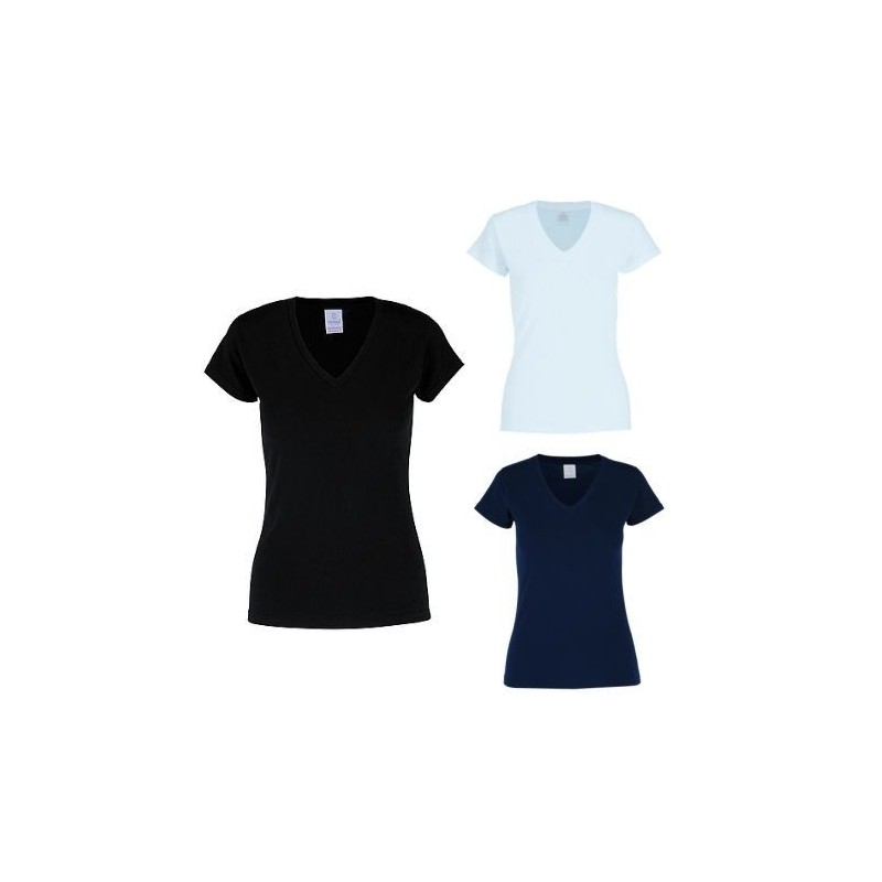 Playera Cuello V para Dama - D0306 Playera Cuello V para Dama - D0306