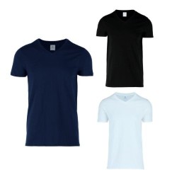 Playera Cuello V para Caballero Algodón - C0306