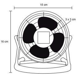 Mini ventilador Loft - O 063