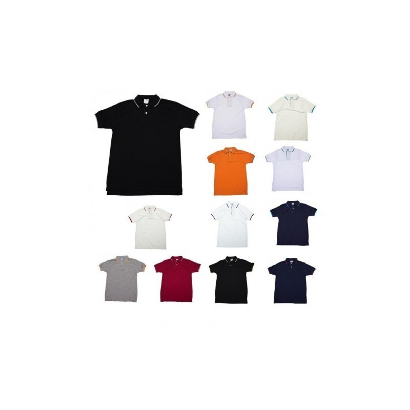 Playera Polo Combinada Caballero - MA710 Playera Polo Combinada Caballero - MA710
