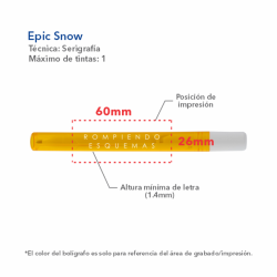 Bolígrafo Epic Snow Bio - EBS-TRN