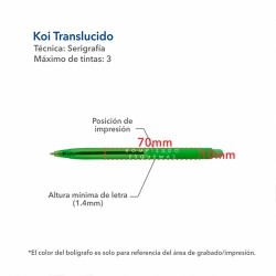 Bolígrafo Koi Bio Translúcido - KBI-TRN