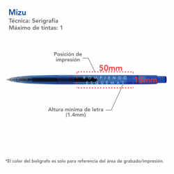 Bolígrafo Mizu Translúcida