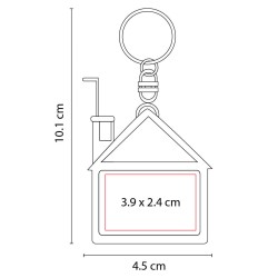 Llavero Flexómetro Casita - PRO 034