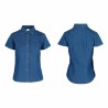Camisa de Mezclilla Manga Corta para Dama - D0600