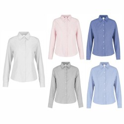 Blusa Oxford Manga Larga Dama - D0605